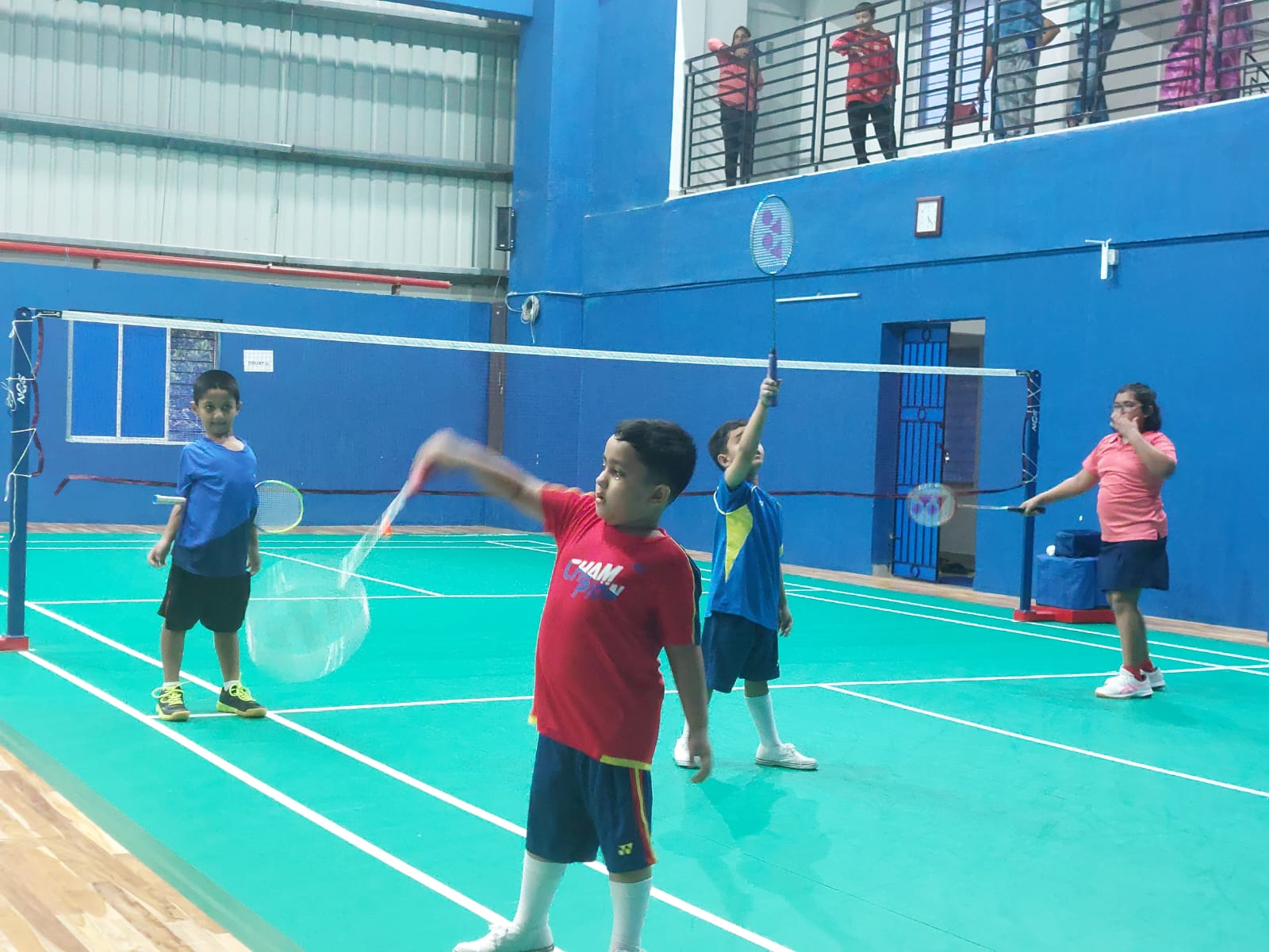 Badminton training for kids